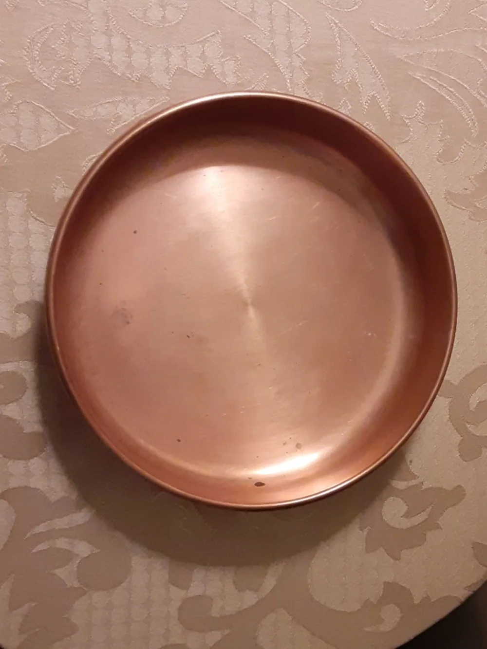 ECA Picaw Karca Vintage Copper Round Serving Tray or Saucer